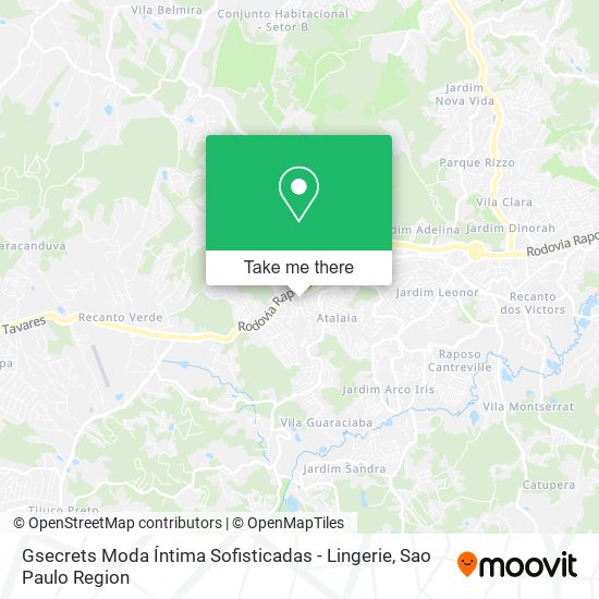 Gsecrets Moda Íntima Sofisticadas - Lingerie map