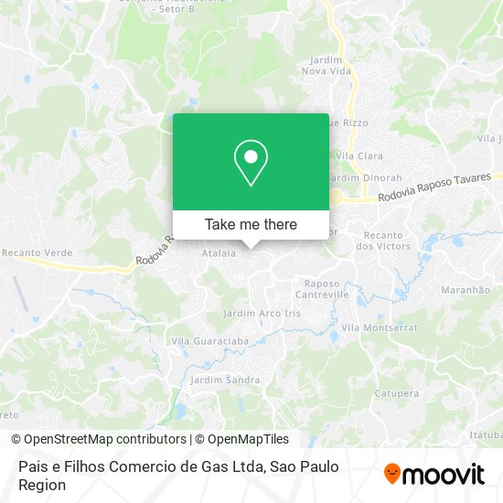 Pais e Filhos Comercio de Gas Ltda map