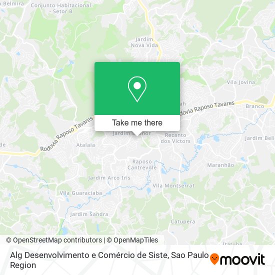 Mapa Alg Desenvolvimento e Comércio de Siste