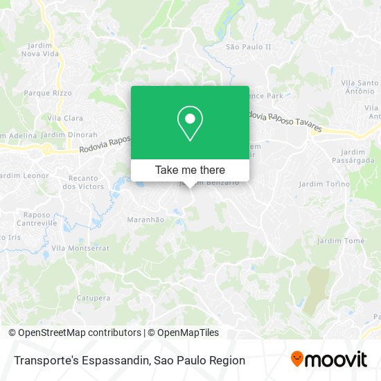 Transporte's Espassandin map