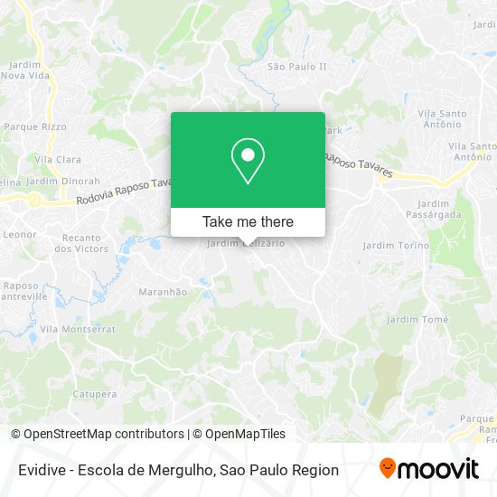 Evidive - Escola de Mergulho map