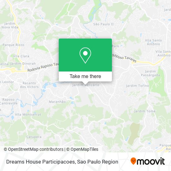 Mapa Dreams House Participacoes