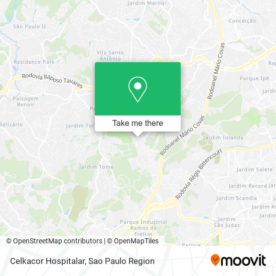 Celkacor Hospitalar map