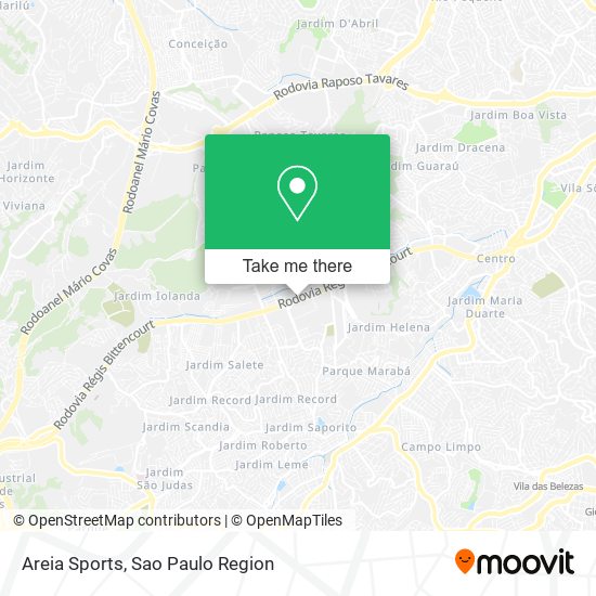 Areia Sports map