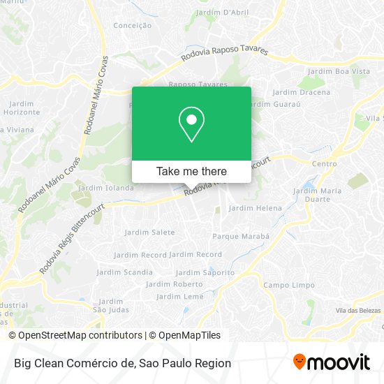 Mapa Big Clean Comércio de