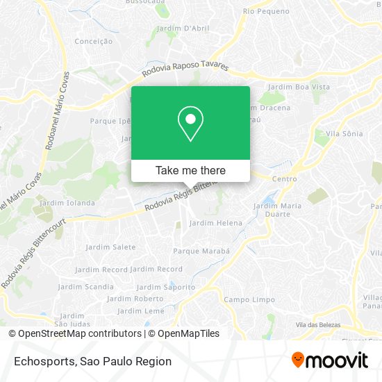 Echosports map