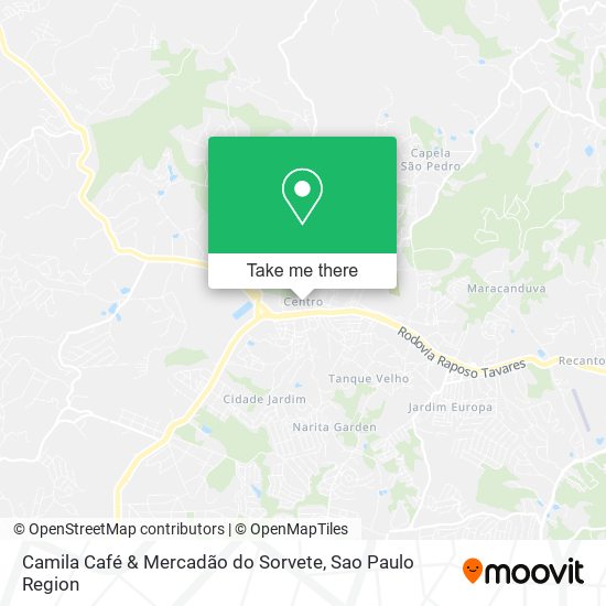 Camila Café & Mercadão do Sorvete map