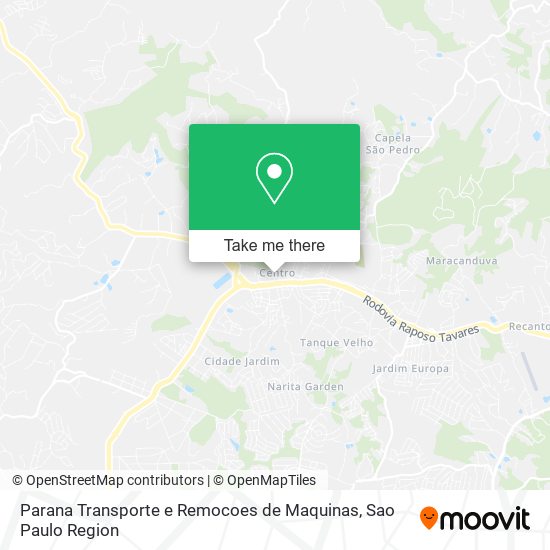 Parana Transporte e Remocoes de Maquinas map