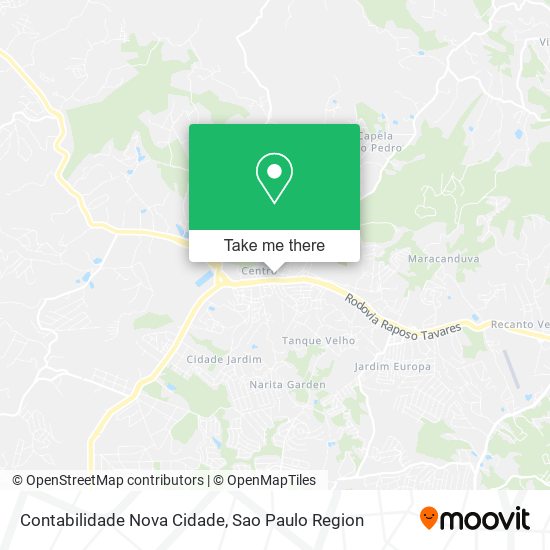 Mapa Contabilidade Nova Cidade