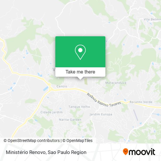 Ministério Renovo map