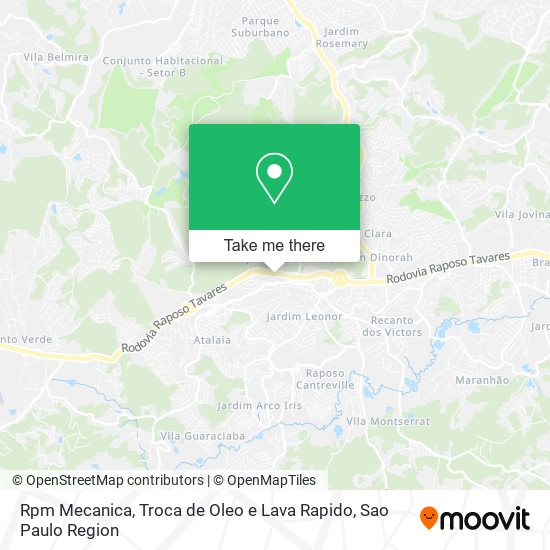 Rpm Mecanica, Troca de Oleo e Lava Rapido map