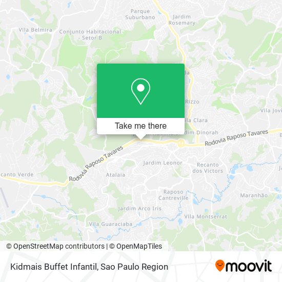 Kidmais Buffet Infantil map