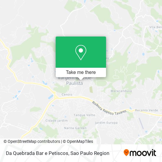 Da Quebrada Bar e Petiscos map