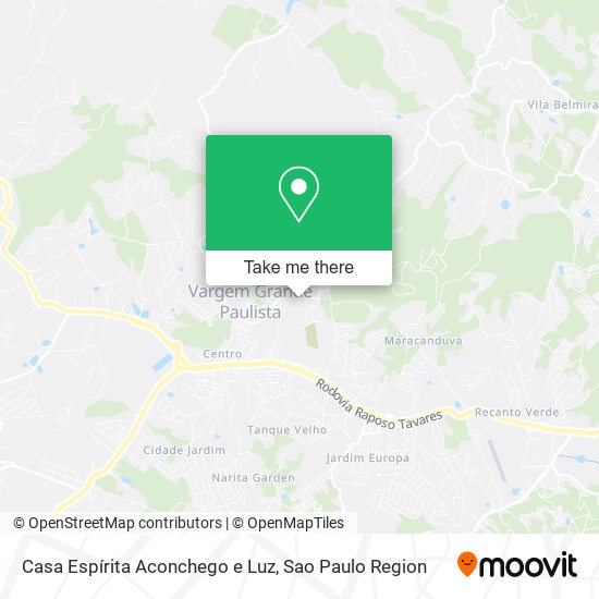 Casa Espírita Aconchego e Luz map