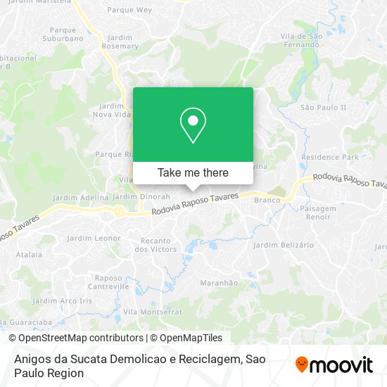 Anigos da Sucata Demolicao e Reciclagem map