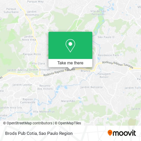 Brods Pub Cotia map