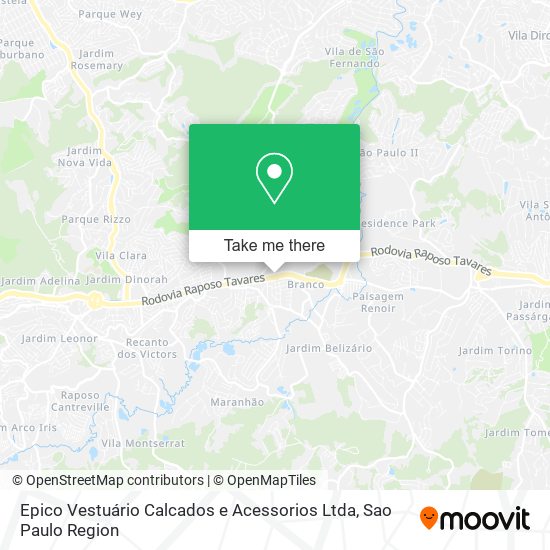 Epico Vestuário Calcados e Acessorios Ltda map