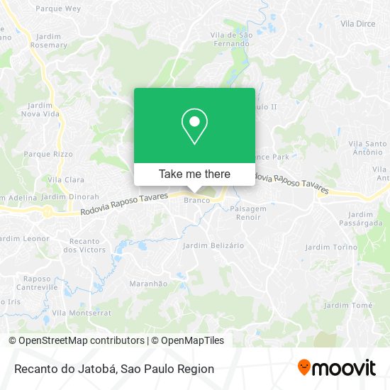 Recanto do Jatobá map