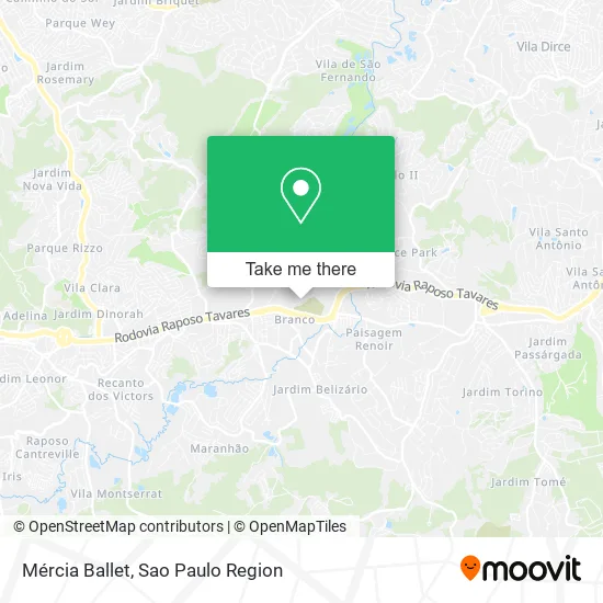 Mércia Ballet map