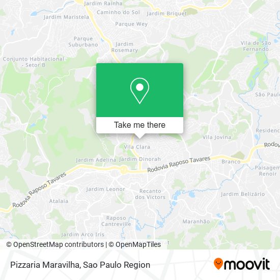 Pizzaria Maravilha map