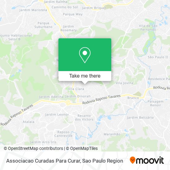 Mapa Associacao Curadas Para Curar