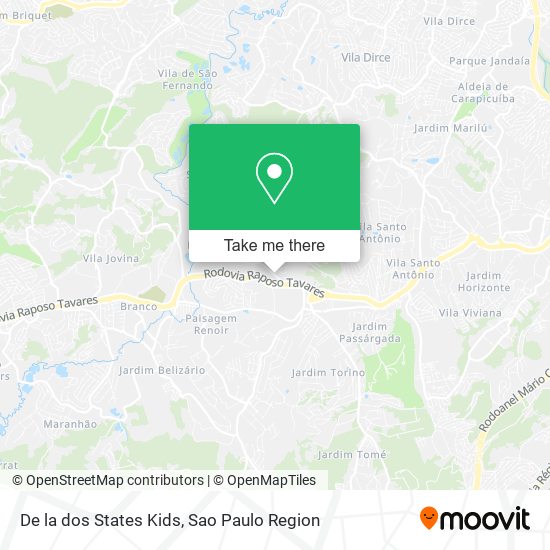 De la dos States Kids map