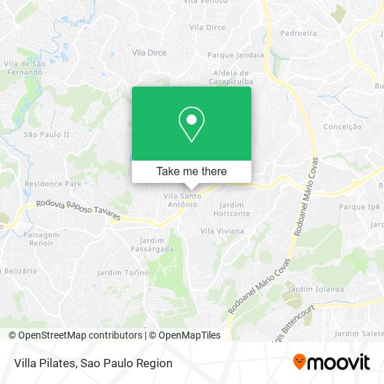 Villa Pilates map