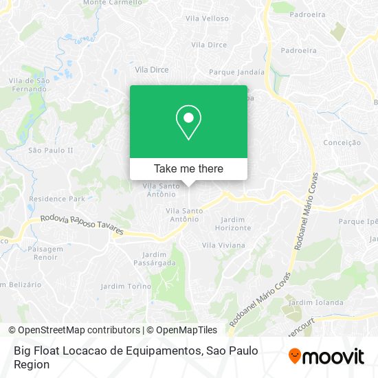 Big Float Locacao de Equipamentos map
