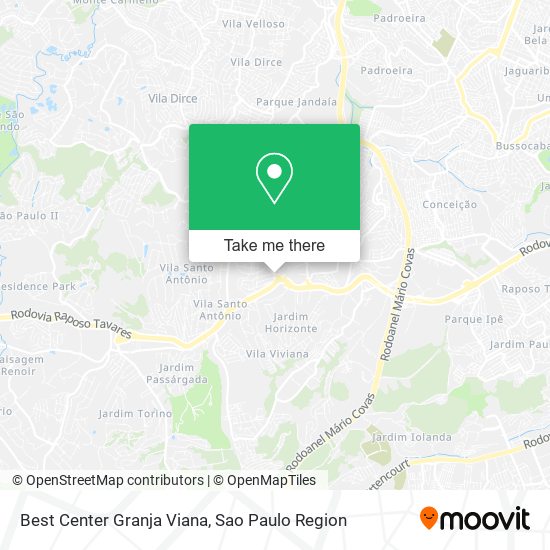 Best Center Granja Viana map