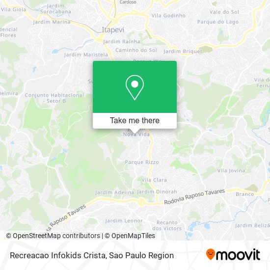 Recreacao Infokids Crista map