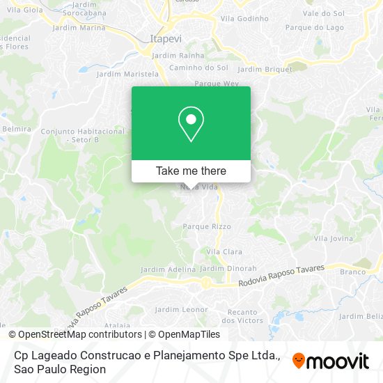 Cp Lageado Construcao e Planejamento Spe Ltda. map