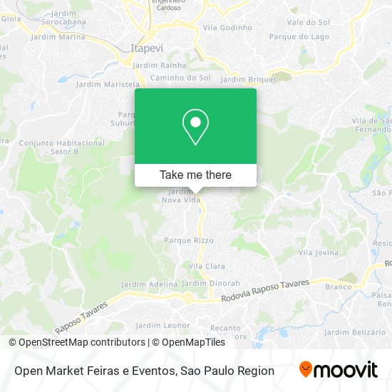 Open Market Feiras e Eventos map