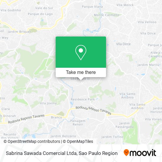 Mapa Sabrina Sawada Comercial Ltda