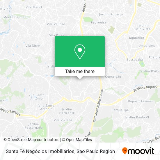 Santa Fé Negócios Imobiliários map