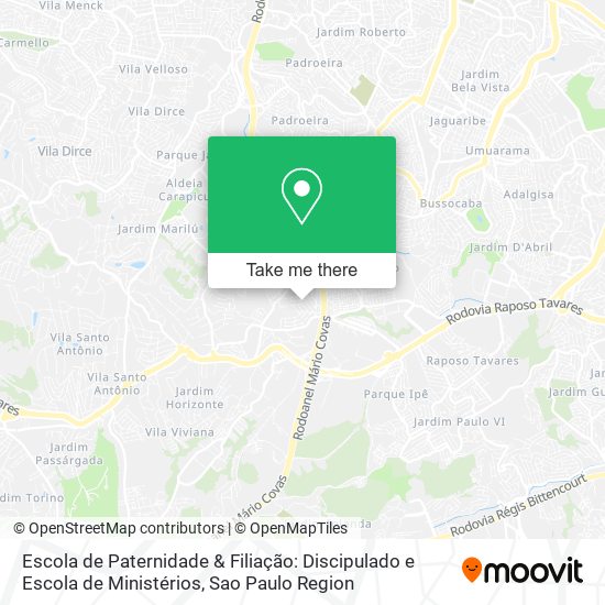 Escola de Paternidade & Filiação: Discipulado e Escola de Ministérios map