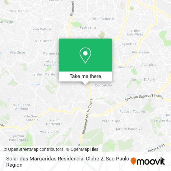 Solar das Margaridas Residencial Clube 2 map