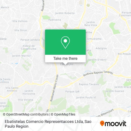 Ebatistelas Comercio Representacoes Ltda map