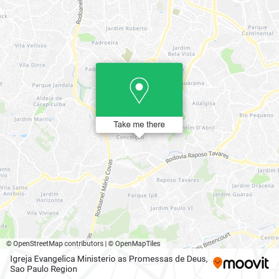 Igreja Evangelica Ministerio as Promessas de Deus map