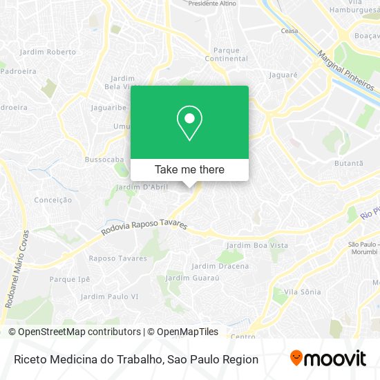 Riceto Medicina do Trabalho map