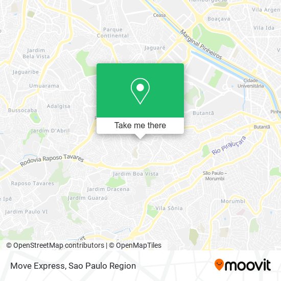 Move Express map