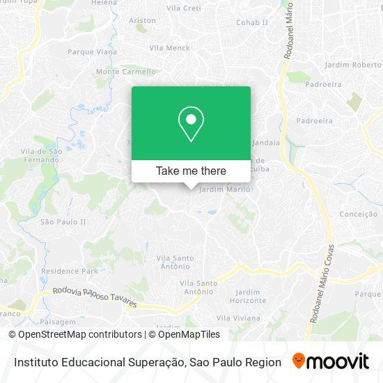 Instituto Educacional Superação map