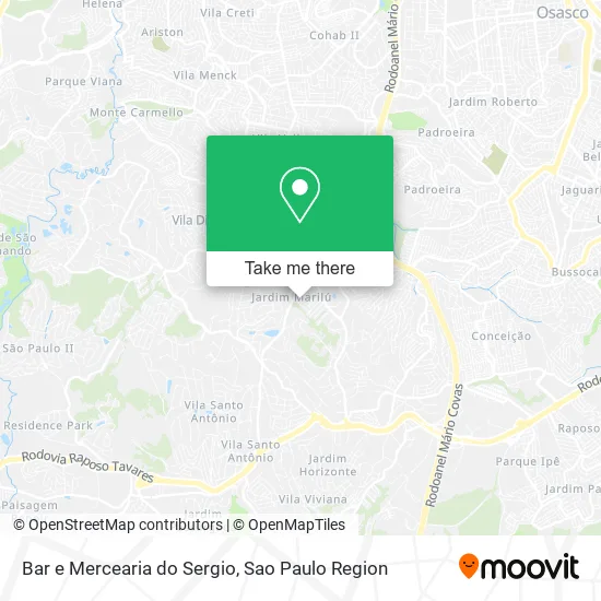 Bar e Mercearia do Sergio map