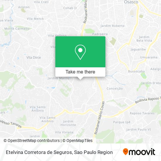 Mapa Etelvina Corretora de Seguros