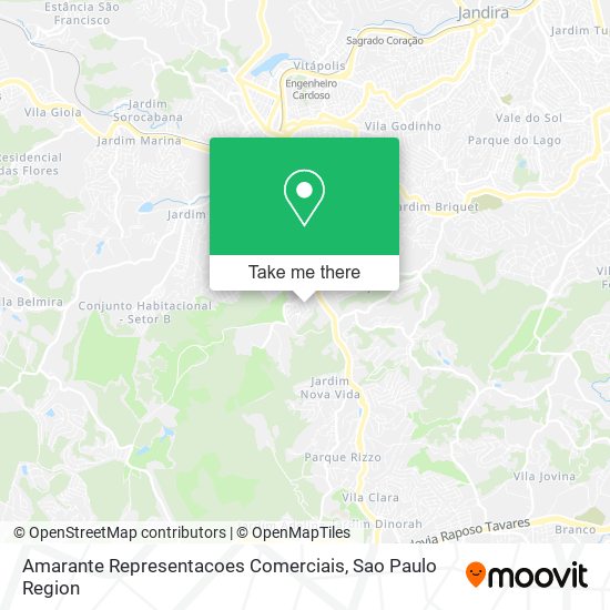 Amarante Representacoes Comerciais map