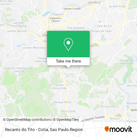 Recanto do Tito - Cotia map