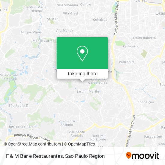 F & M Bar e Restaurantes map