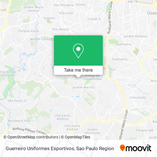 Guerreiro Uniformes Esportivos map