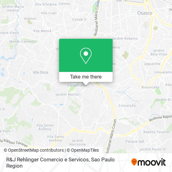 Mapa R&J Rehlinger Comercio e Servicos