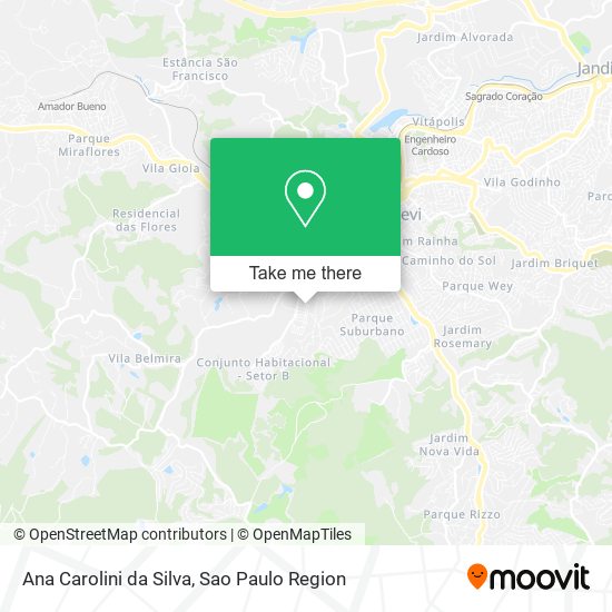 Ana Carolini da Silva map