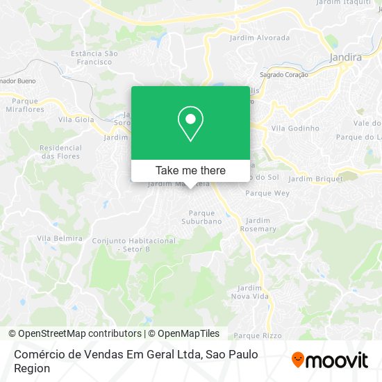 Comércio de Vendas Em Geral Ltda map